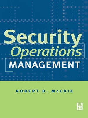cover image of Security Operations Management